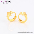 96588 jóias xuping 24 k banhado a ouro auto piercing de argola simples brinco